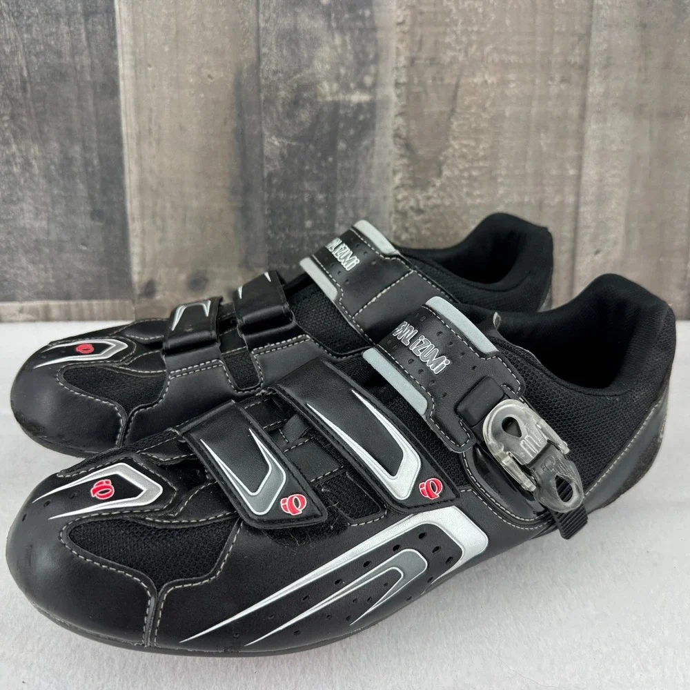 Pearl Izumi Race RD Road Cycling Shoes Mens EU 47 US 13 Black Red‎ 3-Bolt